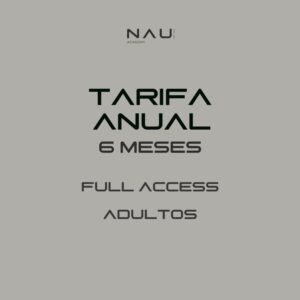 TARIFA ANUAL FULL ACCESS 6 MESES + matricula GRATIS (adultos)