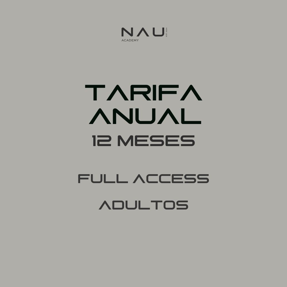 TARIFA ANUAL FULL ACCESS 12 MESES + matricula GRATIS (adultos)