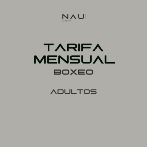 TARIFA MENSUAL BOXEO: (adultos)