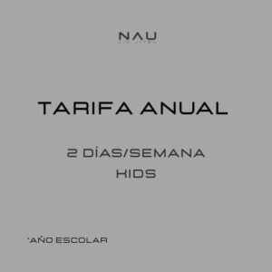 Tarifa anual Kids — 2 días/semana