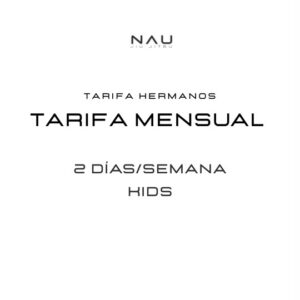 Tarifa hermanos mensual Kids — 2 días/semana